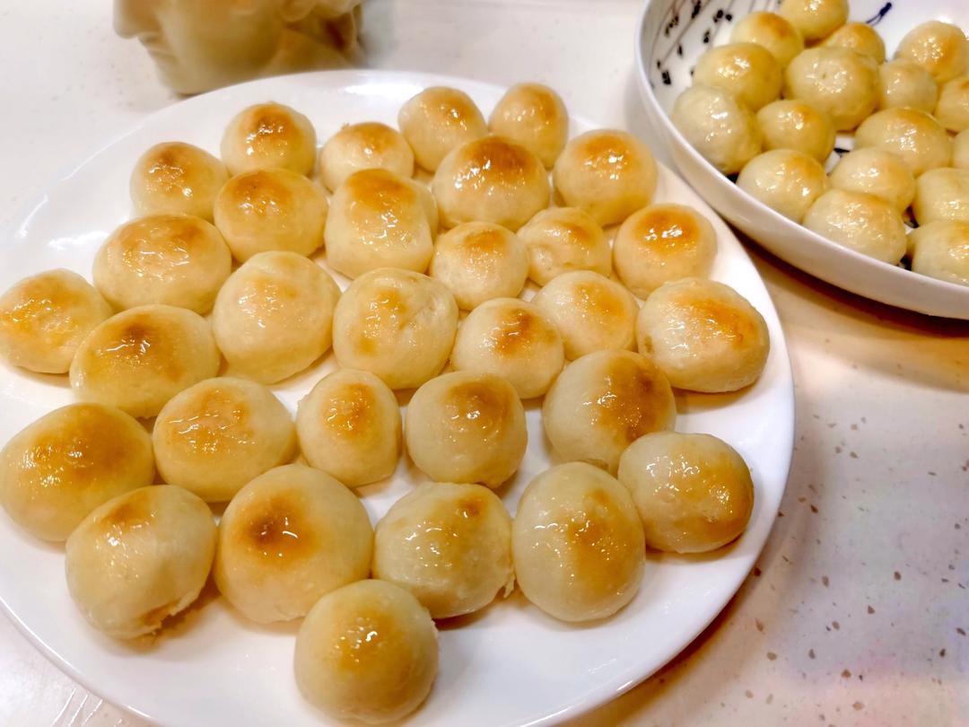【气泡面包】油管爆火bubble bread，免揉，软得会拉丝！