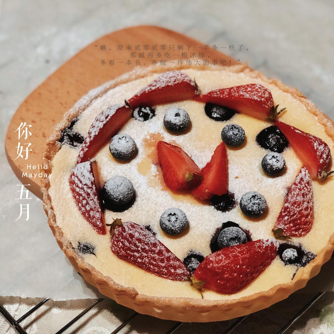 好吃到飞起🔥爆浆蓝莓奶油奶酪派