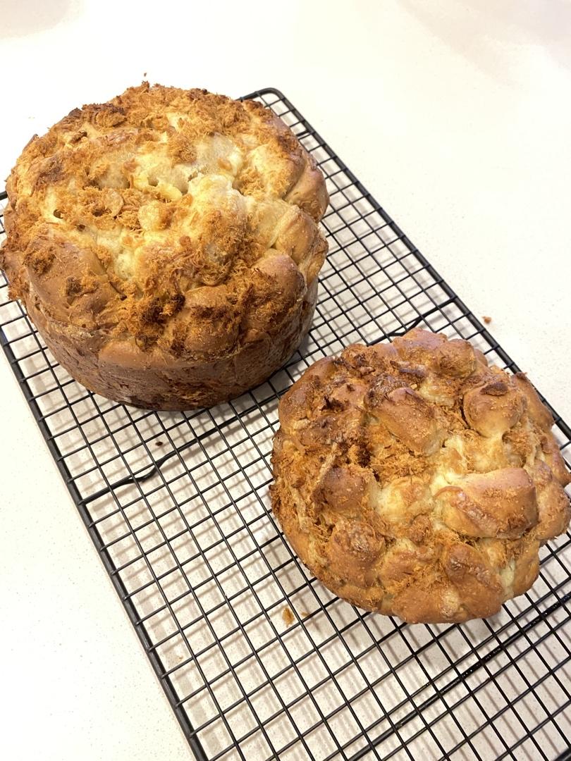 肉松手撕面包—超软会爆浆的面包哟