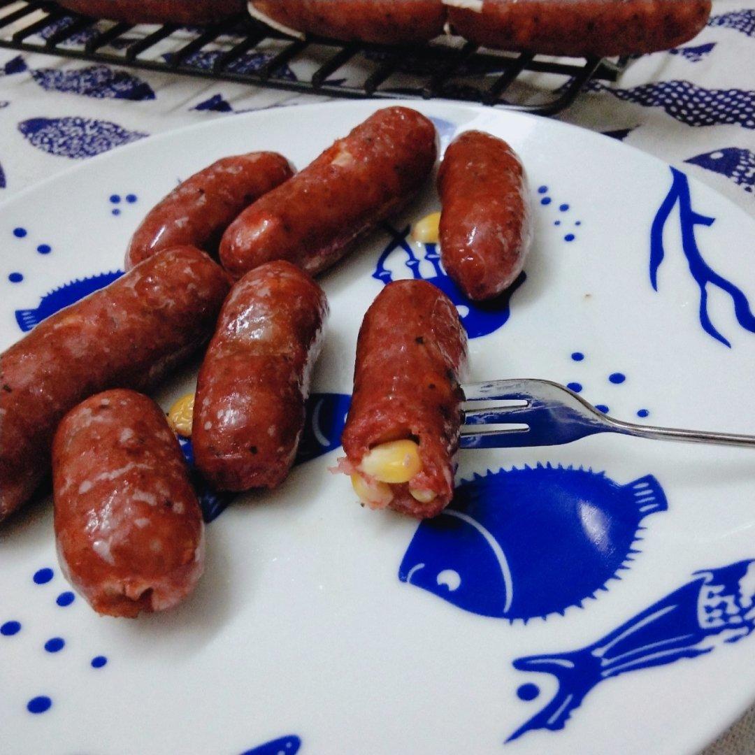 自制黑椒风味脆皮肠--多图详解手工灌肠