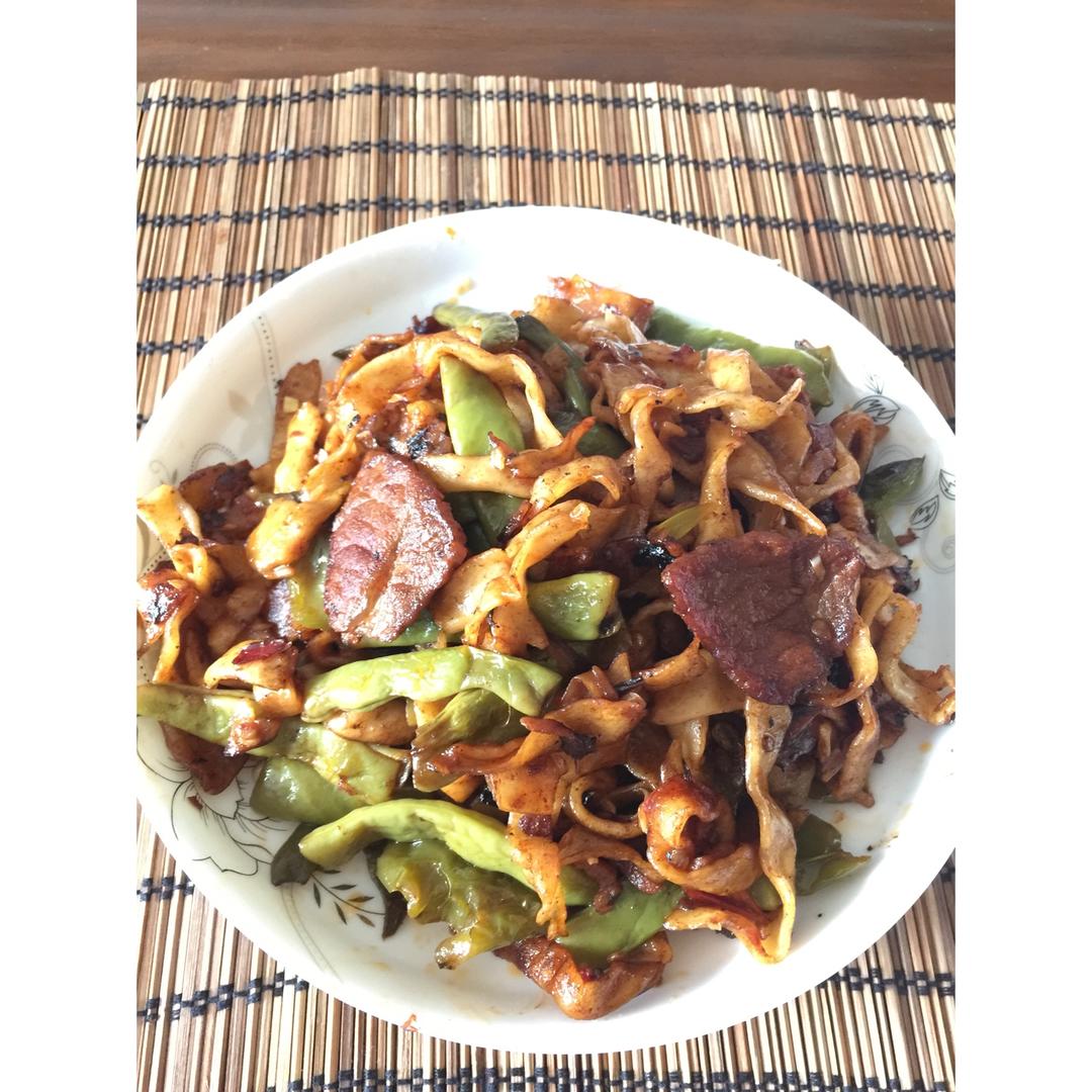 豆角焖面（新疆就叫蒸面）