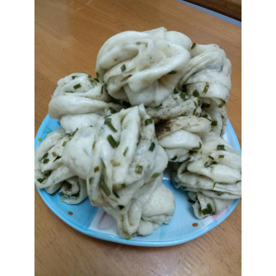 葱油椒盐花卷