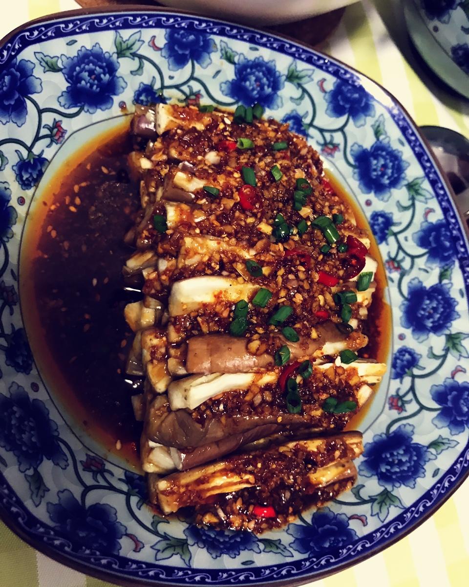 凉拌蒸茄子