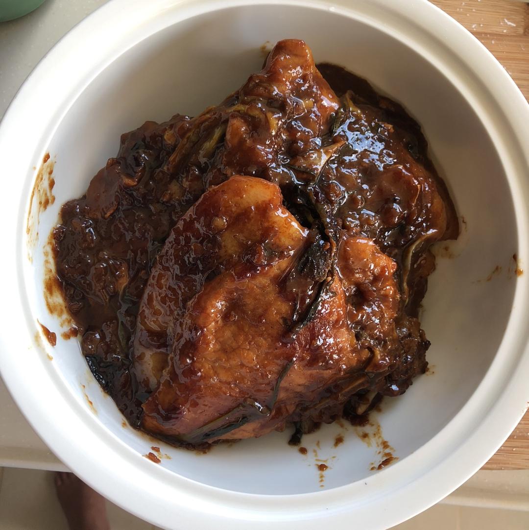 超嫩超香的葱烤大排