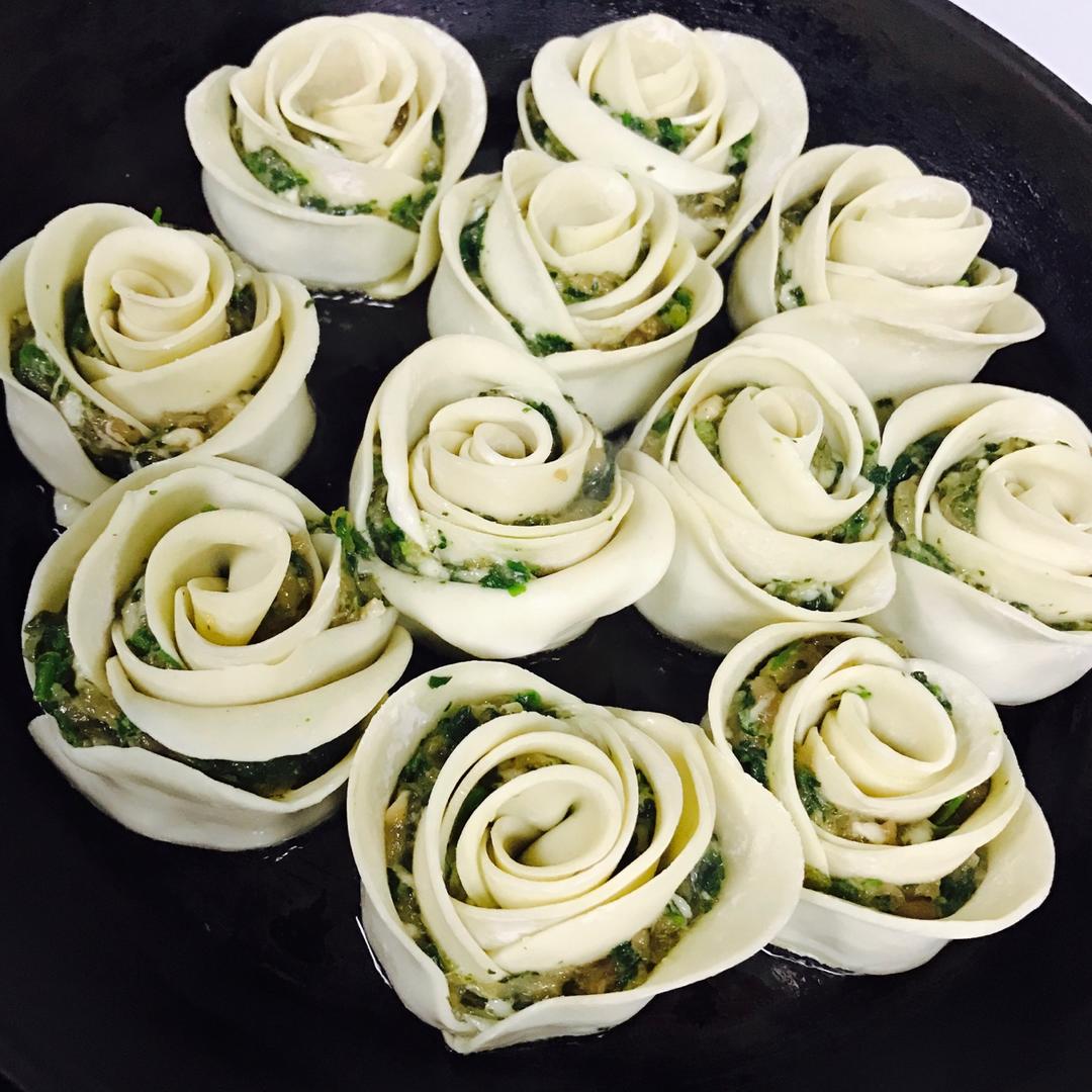 玫瑰花饺子