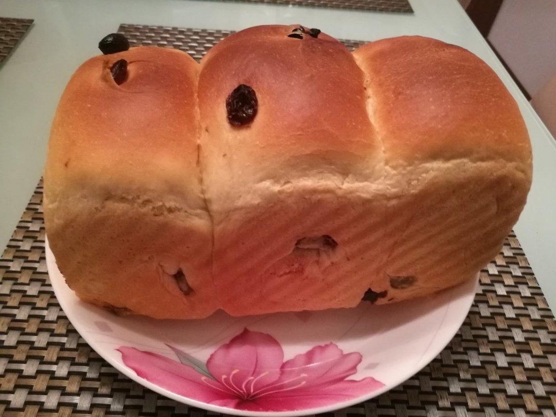 一次性发酵葡萄干吐司