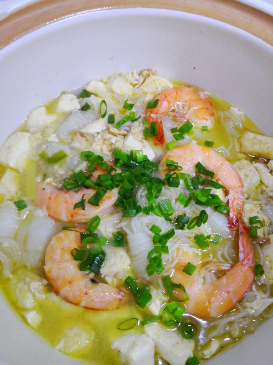 【虾仁日本豆腐煲】超鲜！