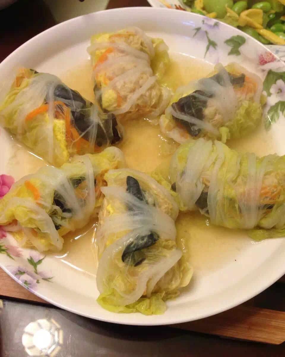 如何让白菜也高大上起来丨晶莹白菜卷 · 圆满素食