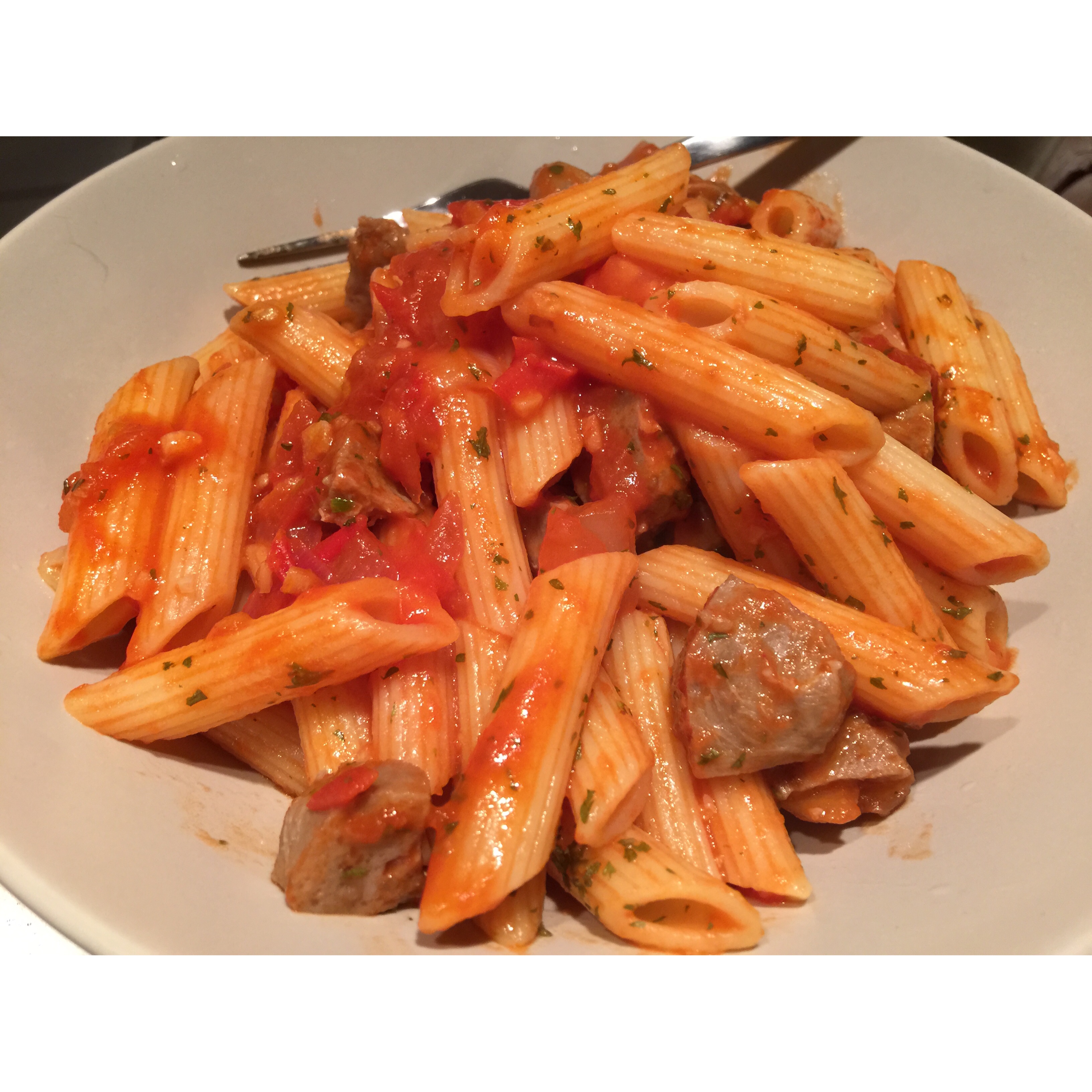 蒜香番茄牛丸意面