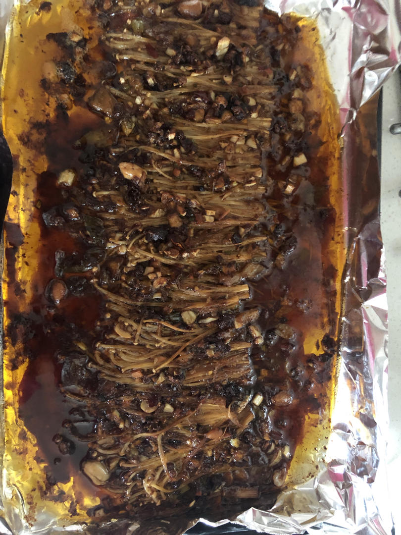 ㊙️制酱料❗️巨好吃烤金针菇！