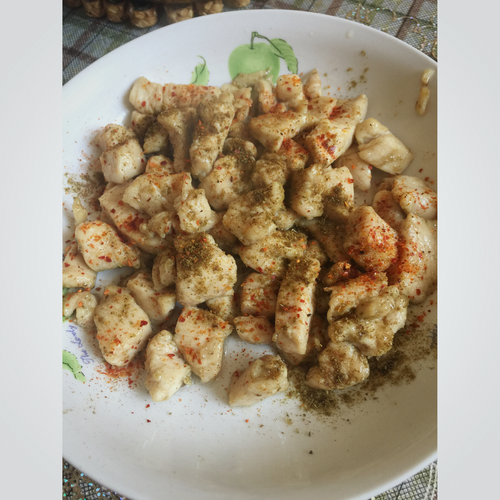孜然鸡肉粒