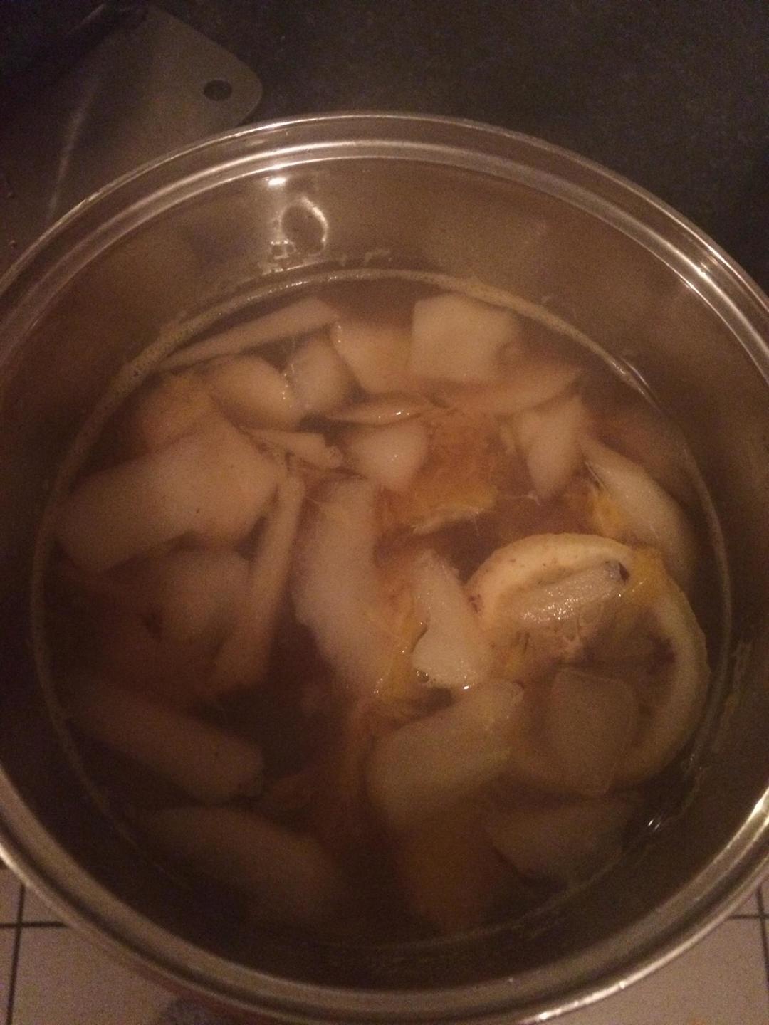 雪梨炖橙子的做法