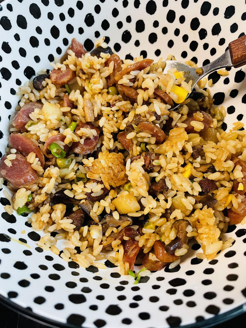 香菇腊肉饭