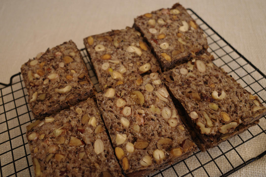 无面粉高纤能量面包丨健康·烘焙