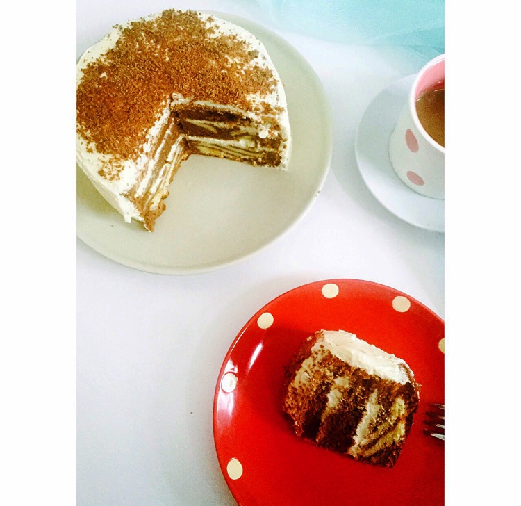 斑马纹戚风蛋糕