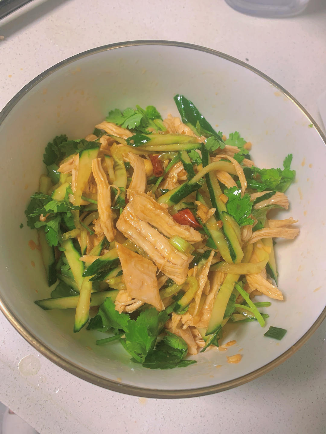 鸡胸肉这样做巨好吃❗️凉拌鸡丝😋低脂高蛋白