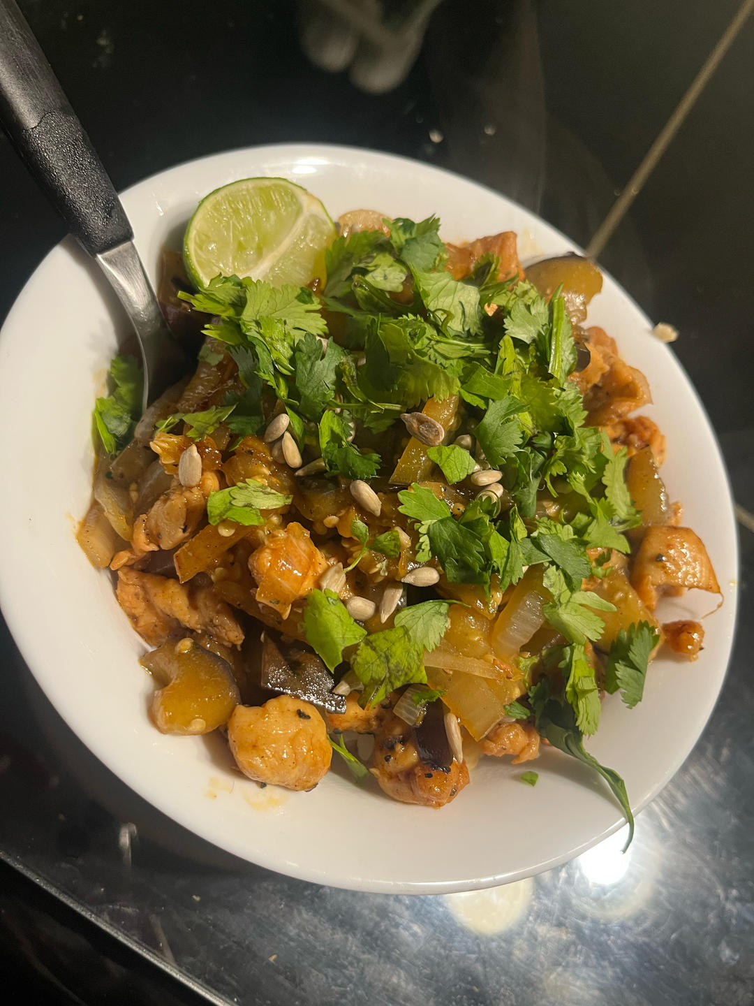 【健康三餐】鹰嘴豆鸡胸茄子饭