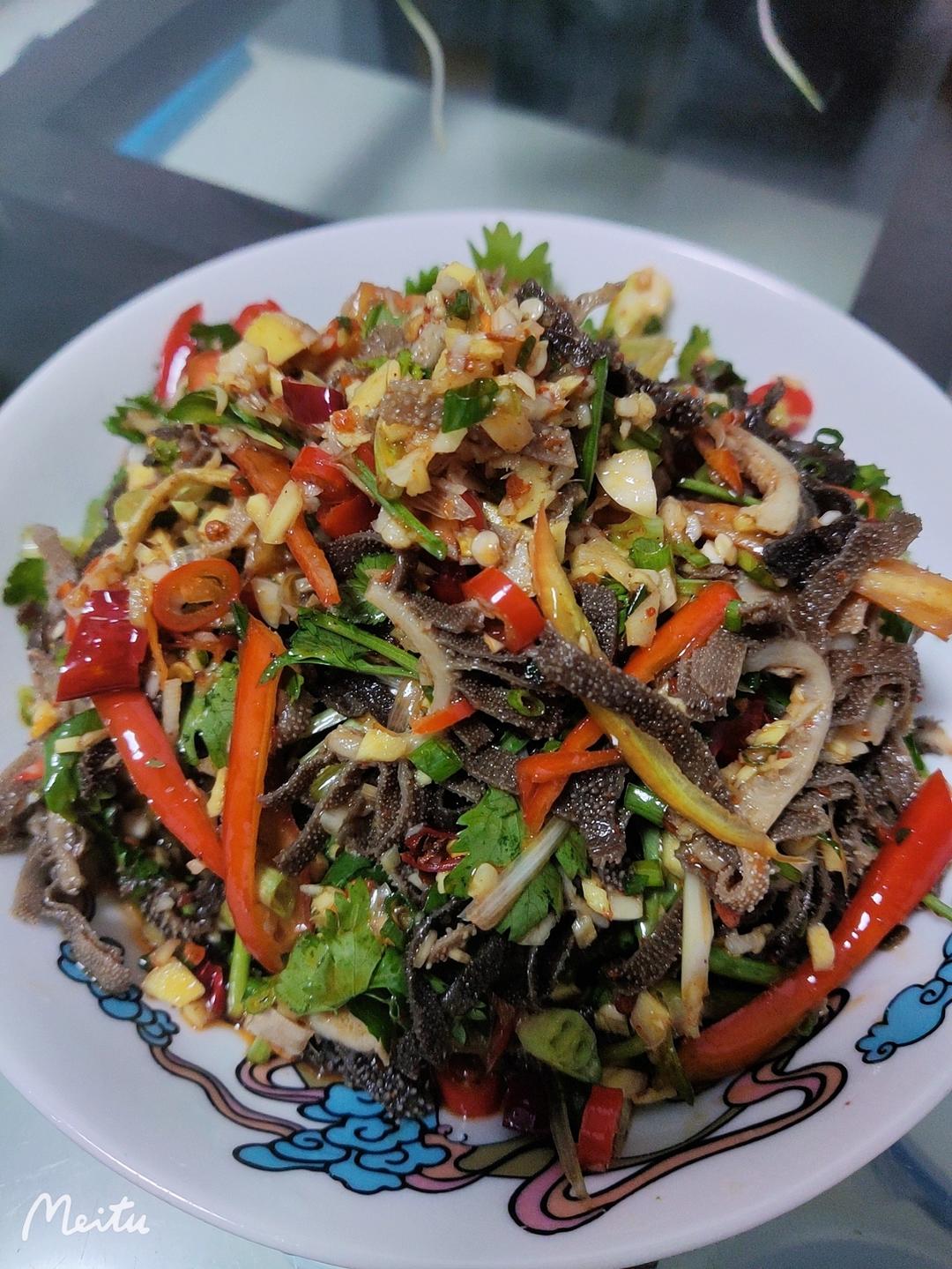 简单又下饭的油泼牛百叶