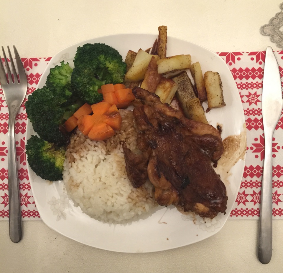 照烧鸡腿饭