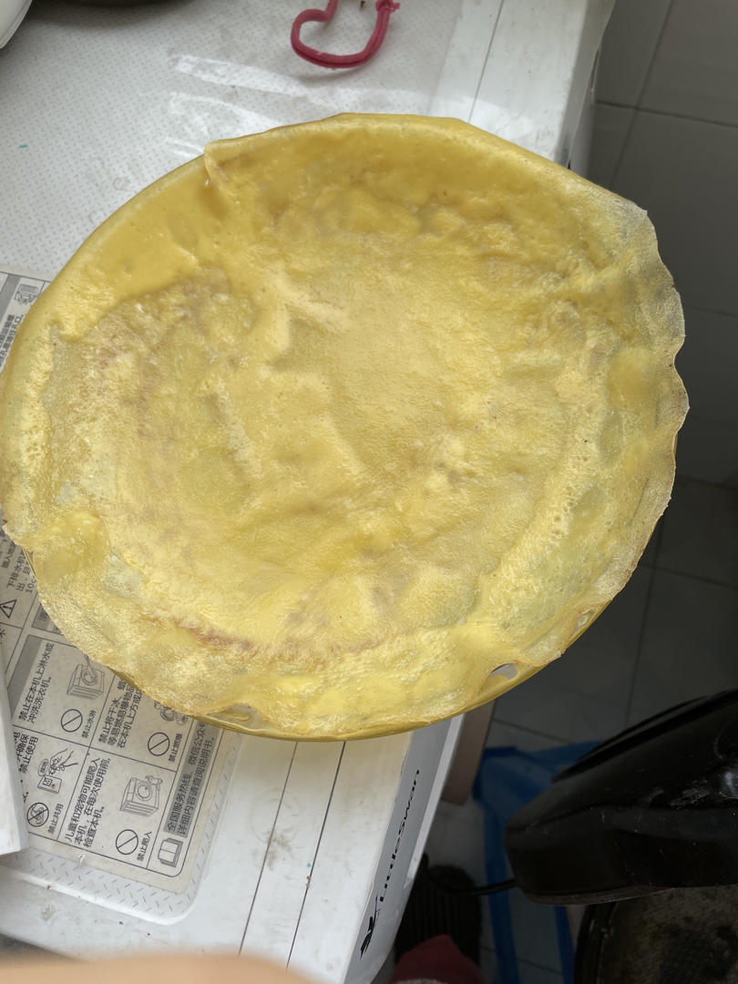 简单快手千层皮，班戟皮（电饼铛版）直接吃的卷饼皮