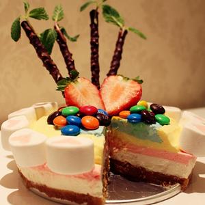 彩虹慕斯蛋糕的做法 步骤10