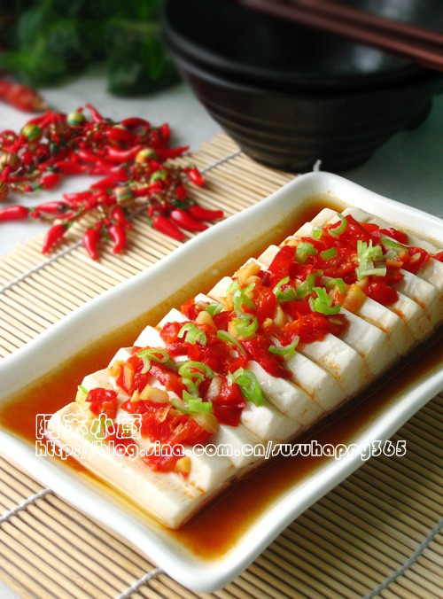 剁椒豉汁蒸豆腐