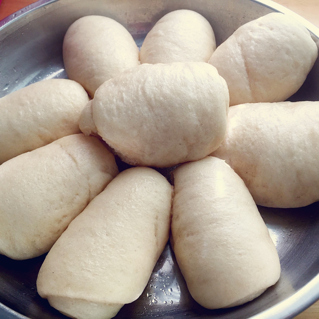 一次性发酵的奶香馒头！