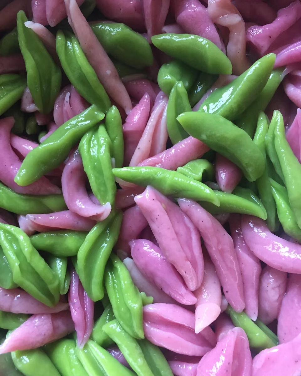 彩色面疙瘩 蝴蝶面片