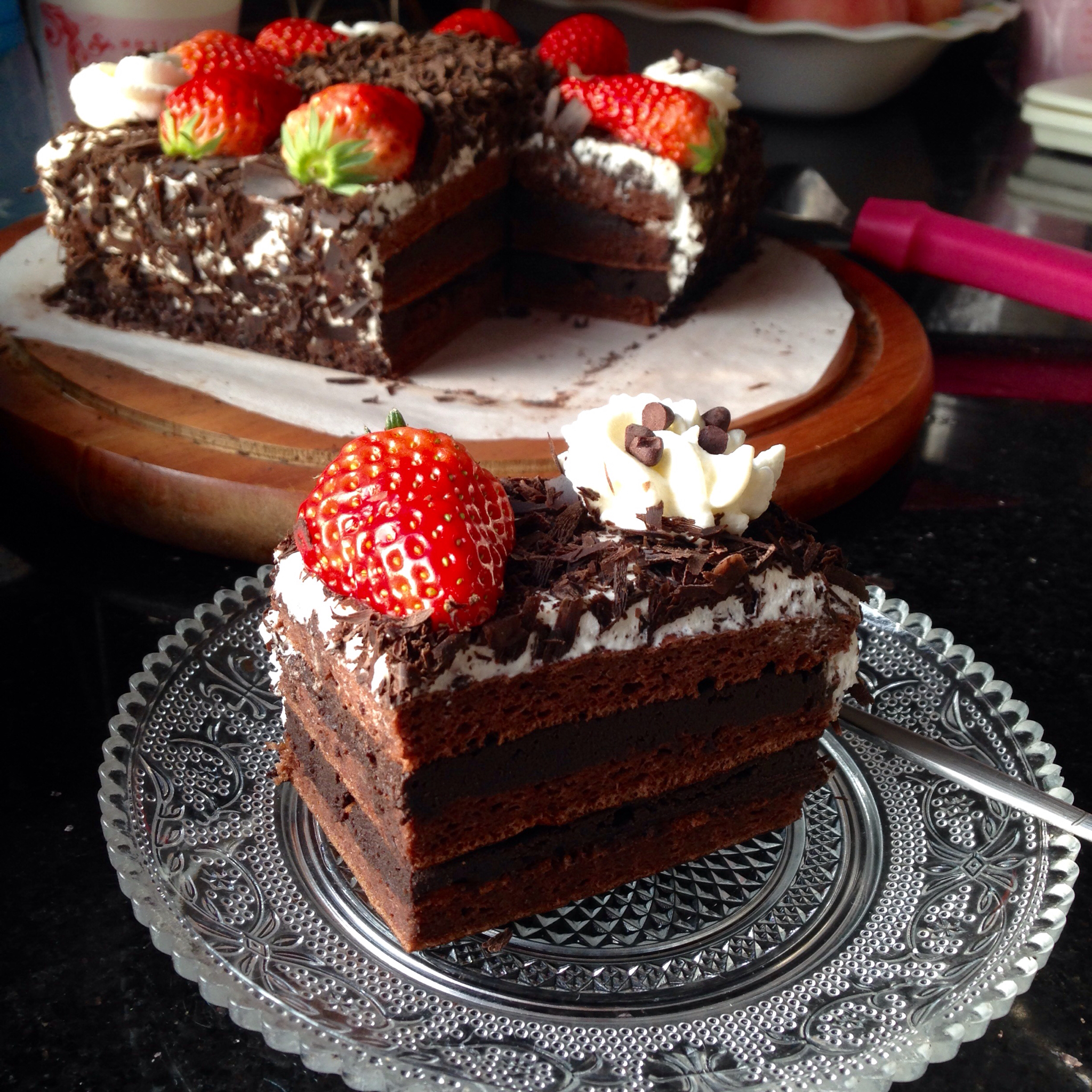 轩妈malina做的黑森林蛋糕