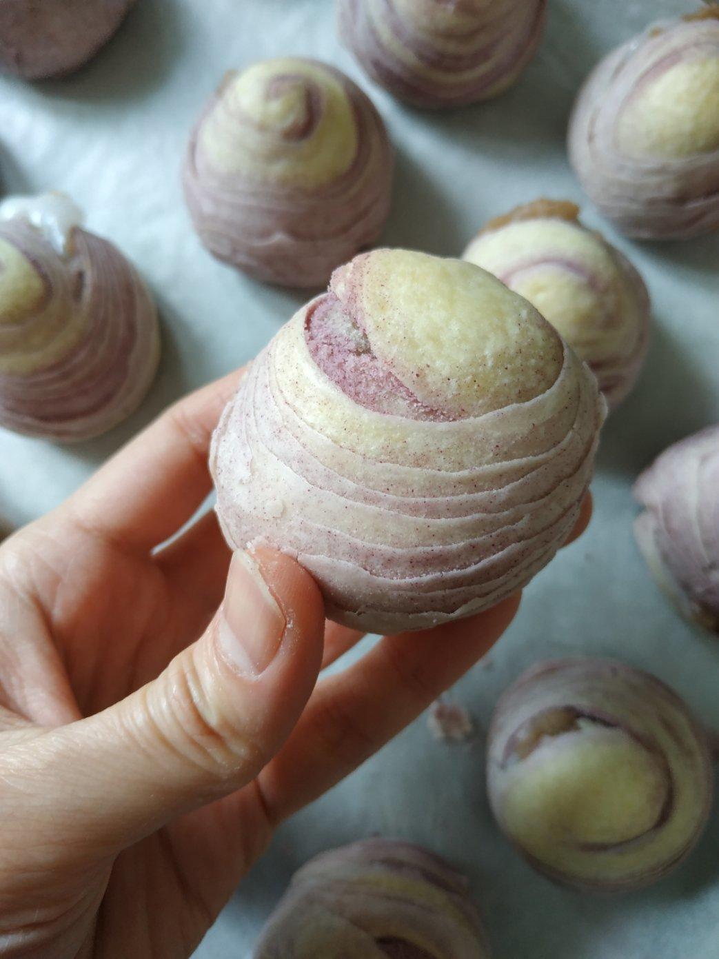 麻薯香芋酥/台湾大甲芋头酥(无猪油完美复刻2015.10修订各种抹茶酥、绿茶酥、蛋黄酥、紫薯酥通用哟）