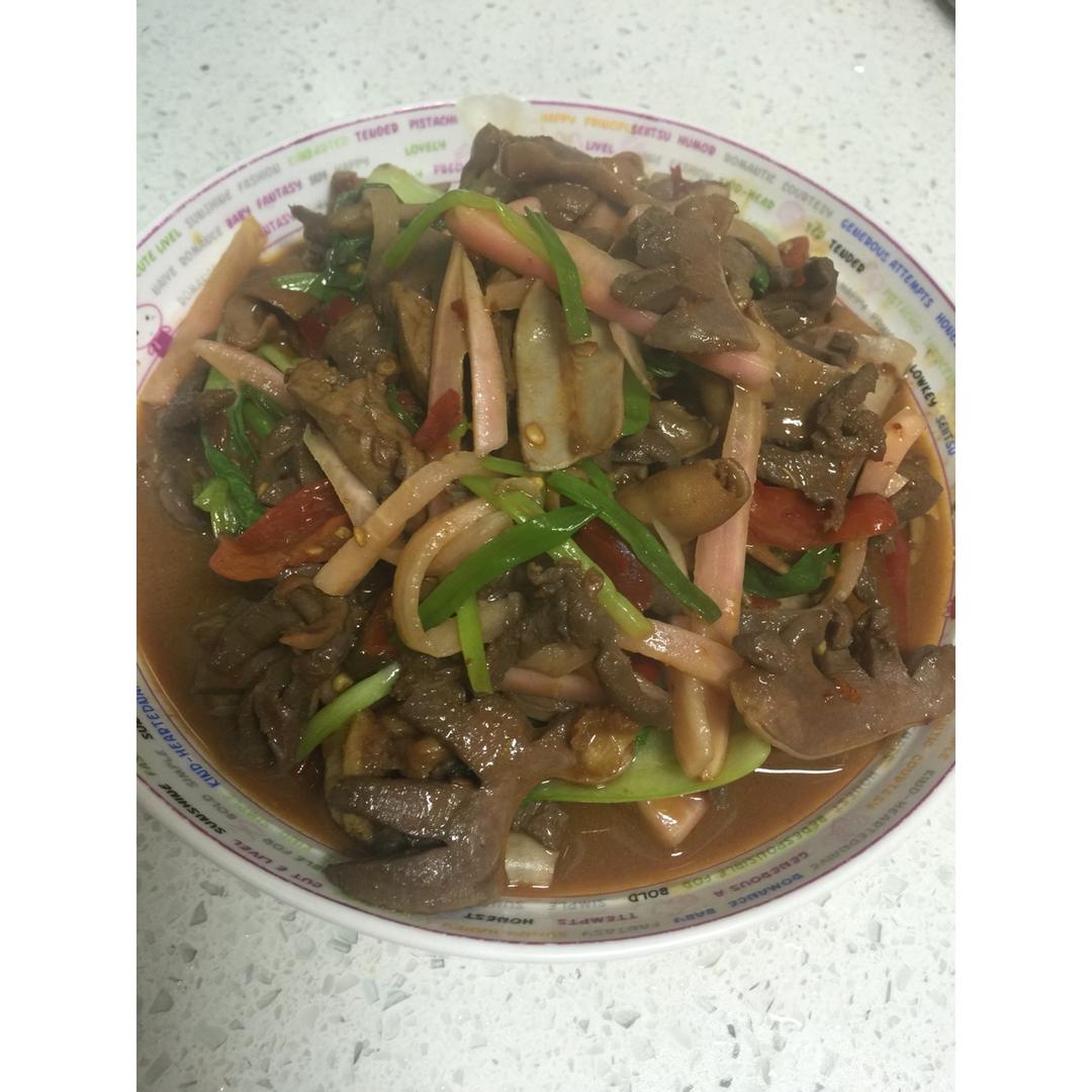 芹菜炒鸡杂