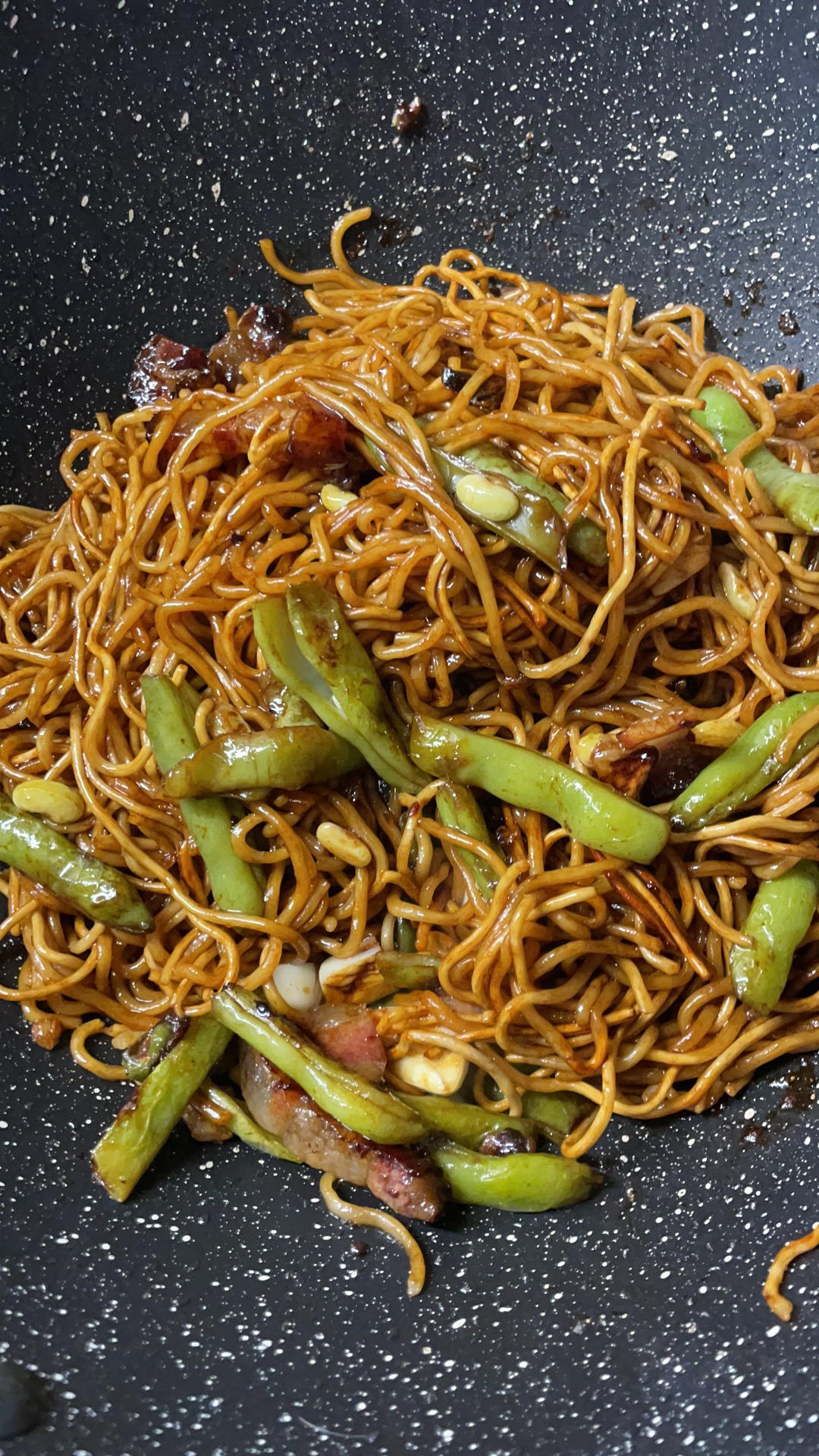 地道老北京扁豆焖面 豆角焖面 太好吃小心吃撑哦