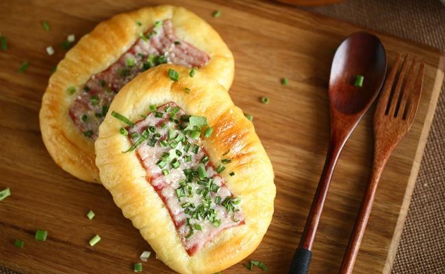 培根面包的做法