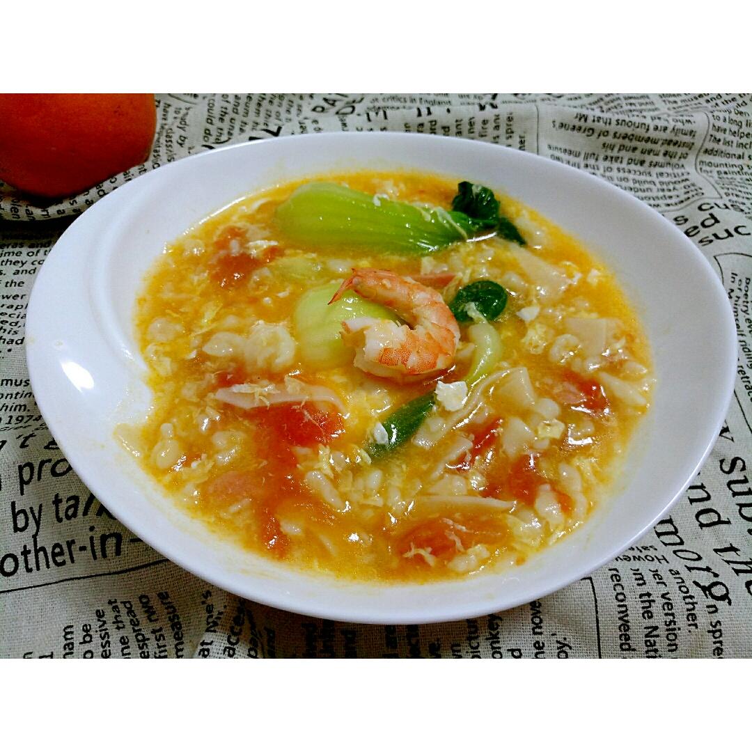西红柿鸡蛋疙瘩汤