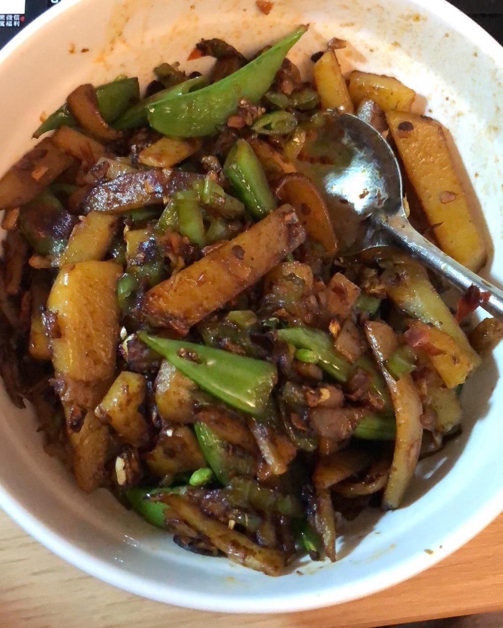 青椒土豆，素菜也可以香香的