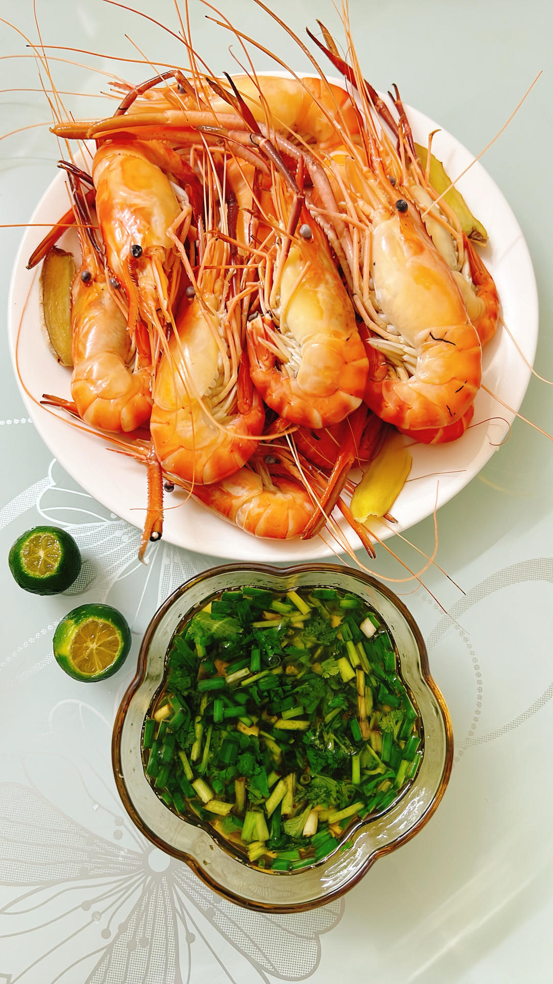 百吃不厌的白灼罗氏虾🦐
