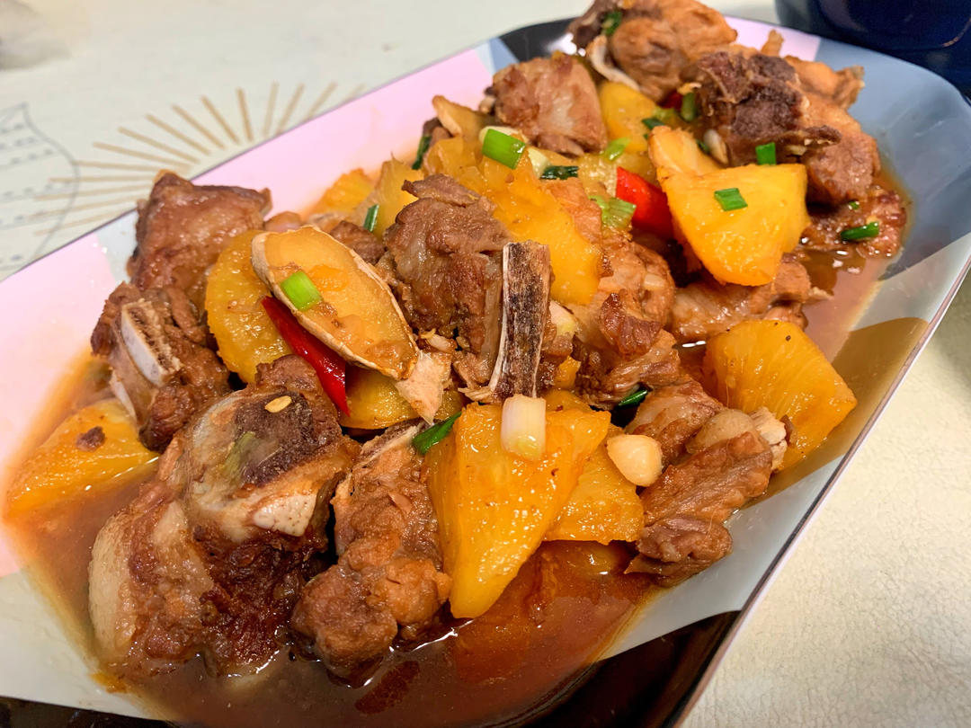 菠萝炒排骨