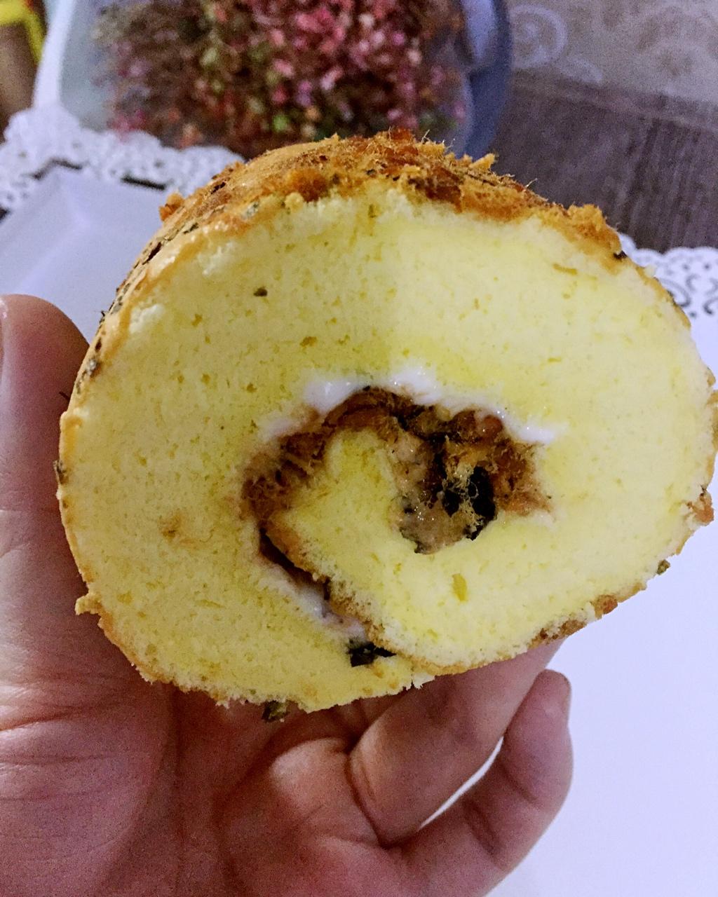 香葱肉松肥蛋糕卷～