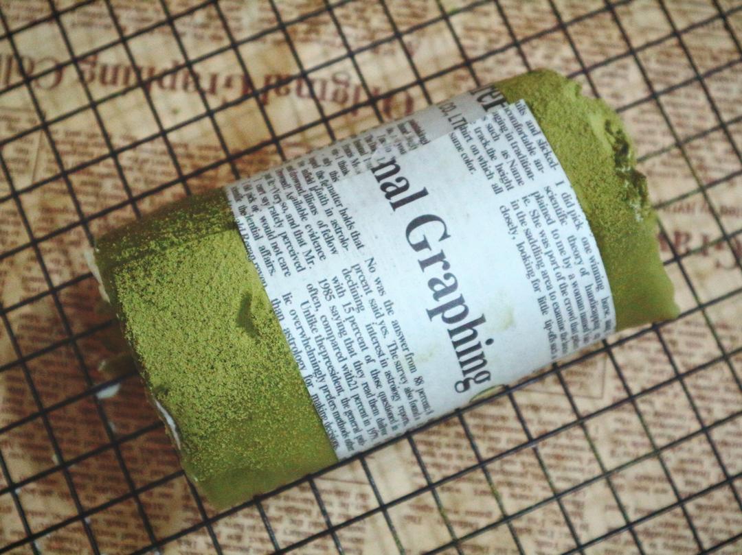 网红食谱│抹茶毛巾卷