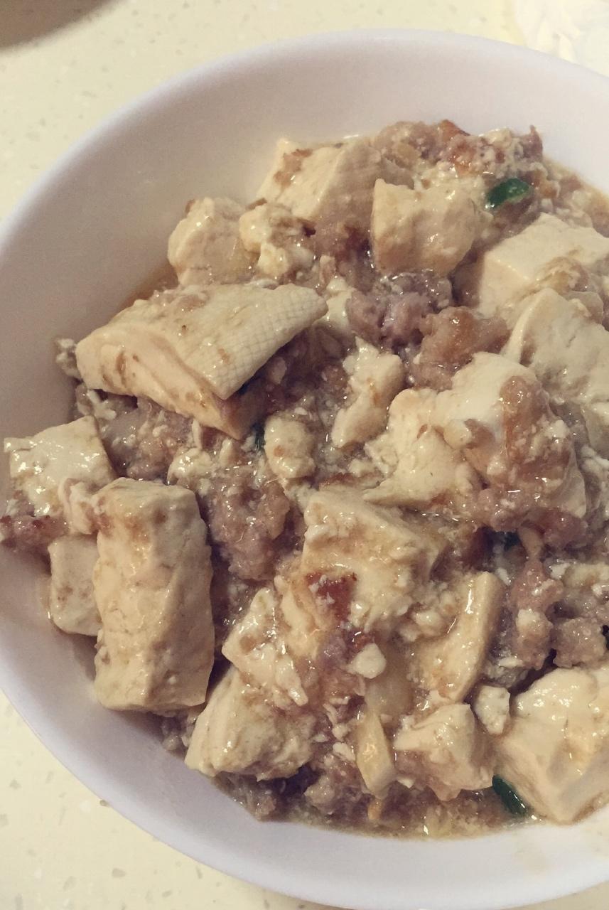红烧肉沫豆腐