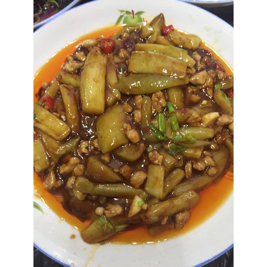 红烧肉沫茄子