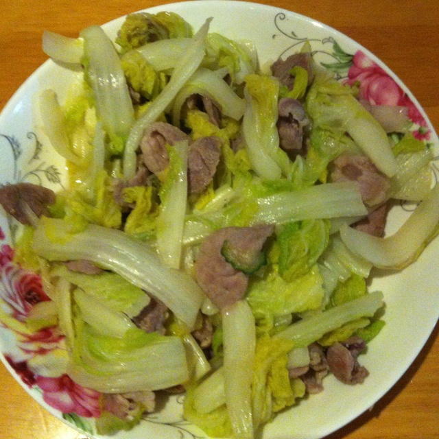 白菜肉片