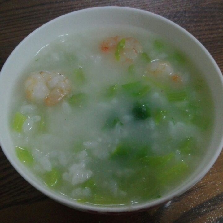 鲜虾香芹粥