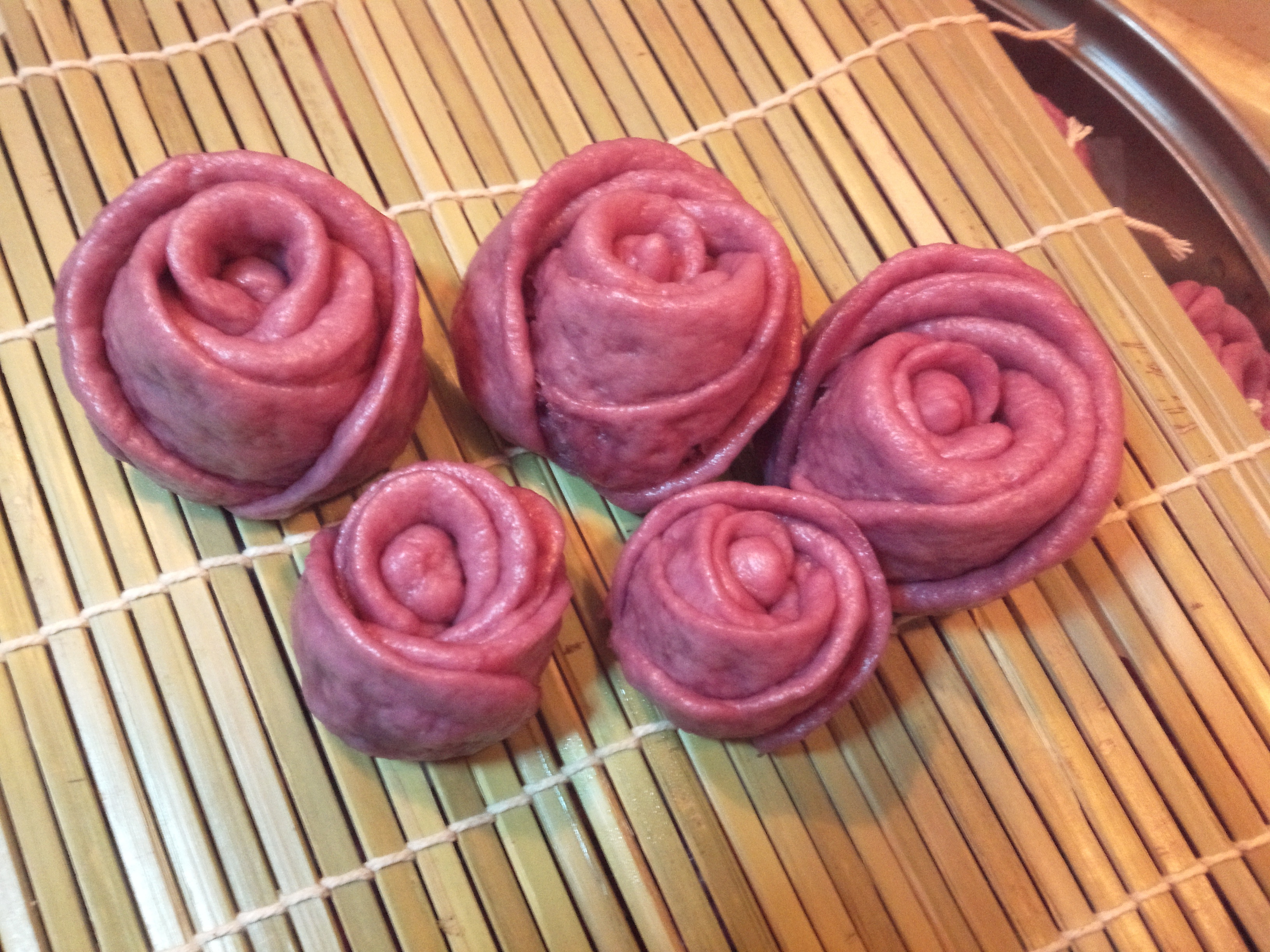 紫薯玫瑰花馒头