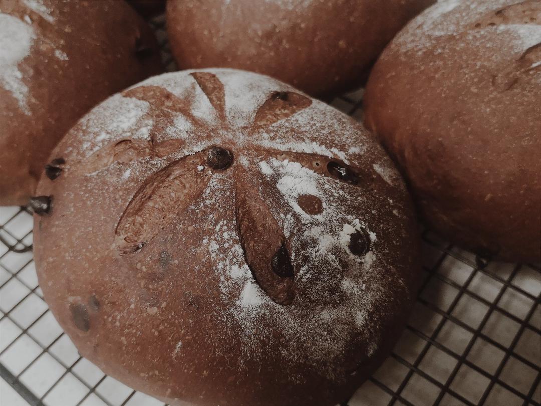 香蕉巧克力软欧