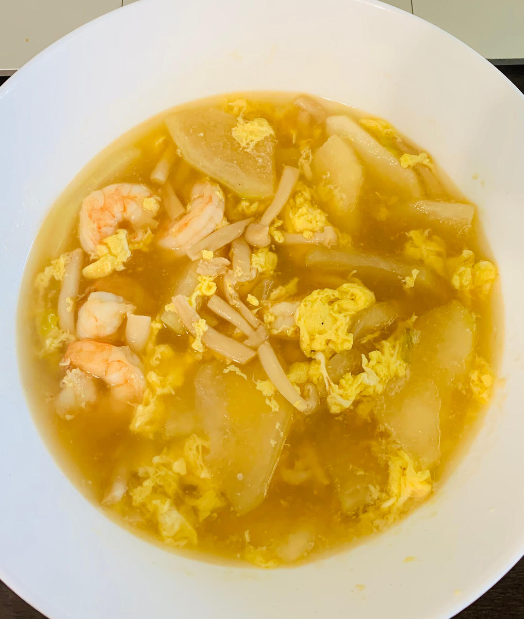 减肥餐，好喝不胖，鲜到眉毛掉的冬瓜蘑菇汤！