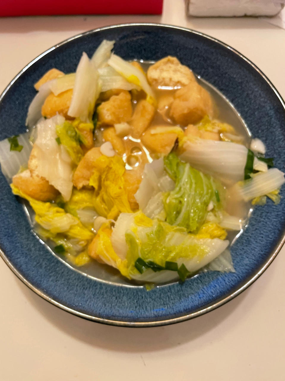 油豆腐焖娃娃菜