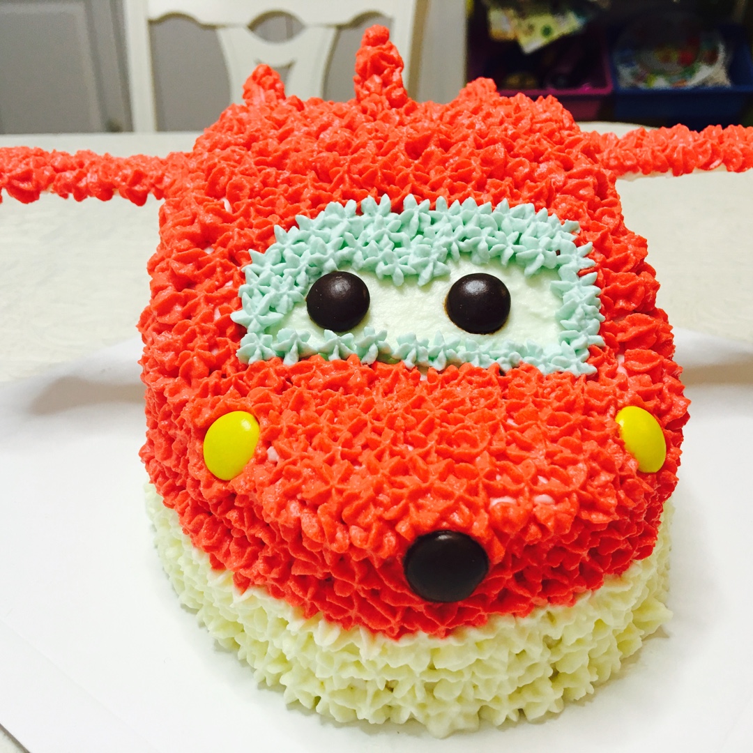 candy倩妞做的超级飞侠-乐迪蛋糕