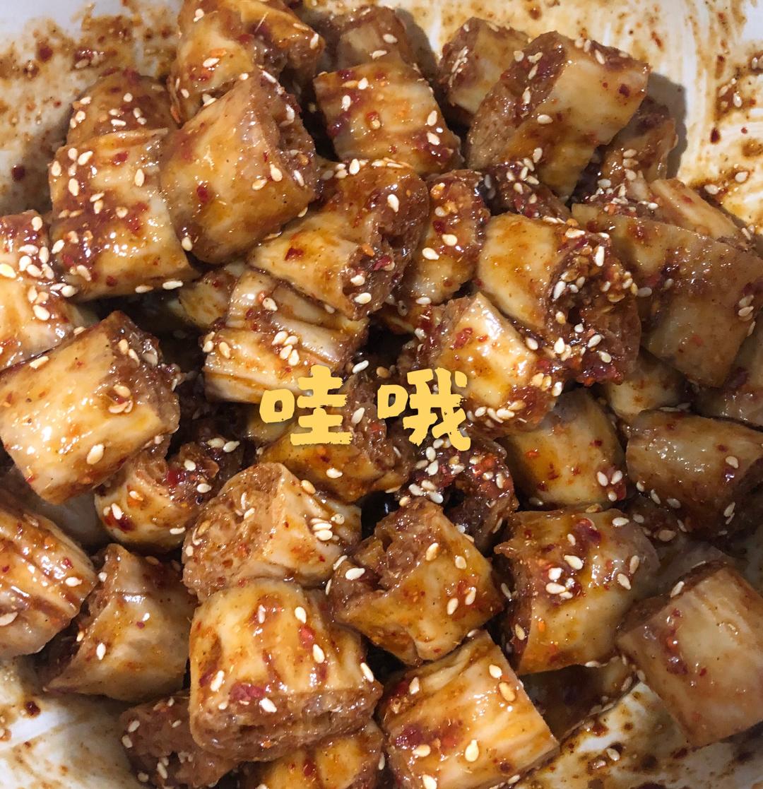 吸汁辣豆肠的做法