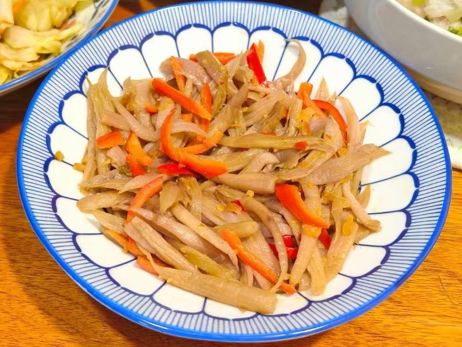 鸡头梗炒红椒